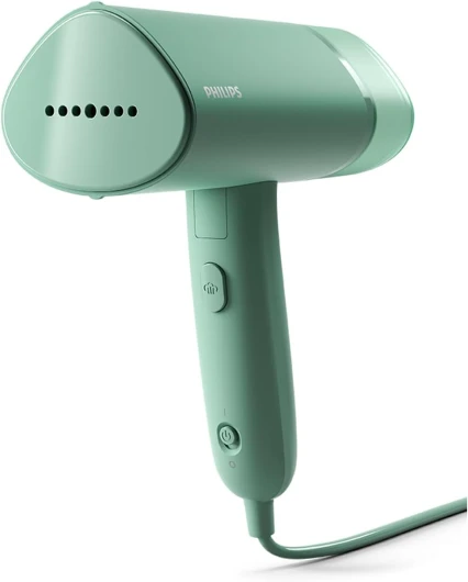 Défroisseur à Main 3000 Séries - 1000W, 20 g/min de Vapeur, Réservoir d'Eau Amovible de 100 ml, Plaque en Plastique, Vert (STH3010/70)